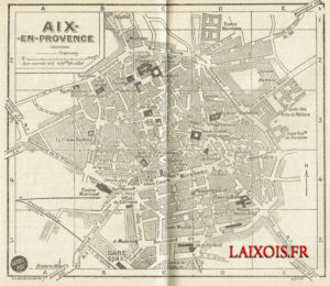 Un plan inédit d'Aix-en-Provence de 1944