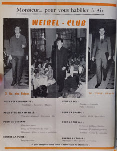 La mode masculine de 1965 à Aix-en-Provence