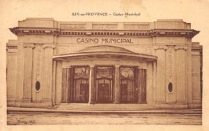 L'ancien casino d'Aix en carte postale