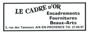 Le cadre d'or