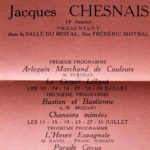Le festival d'Aix-en-Provence : programme 1956